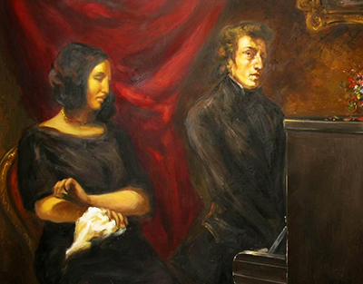 Portrait of Frédéric Chopin and George Sand Eugene Delacroix